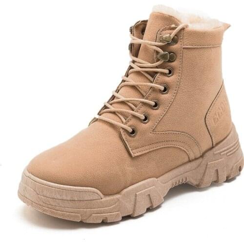 2019 autumn and winter new fashion Martin womens boots short boots student cotton shoes plus velvet womens shoes snow boots