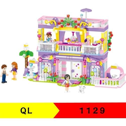 665pcs Salsa Starlight Holiday House Girl Series Children Puzzle Assembling Toy Gift
