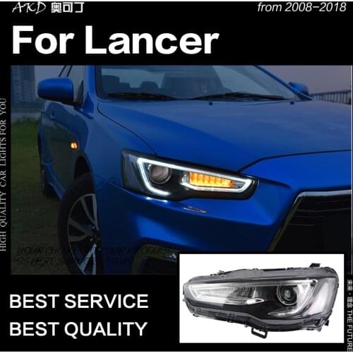 AKD Car Styling for Mitsubishi Lancer Headlight 2008-2019 Lancer EX LED Headlight LED DRL Hid Option Head Lamp Beam Accessories