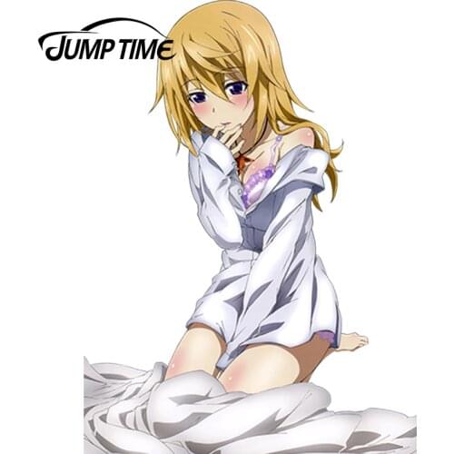 JumpTime 13cm x 9.5cm 3D Car Stickers Infinite Stratos Japanese Anime Car Styling Cartoon Waterproof Decals Decoration Stickers