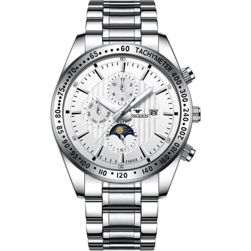 Top Brand Luxury Mens Watch Fashion Quartz Wristwatch Waterproof Steel Band Watches Date Luminous Male Clock Relogio Masculino