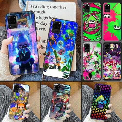 Game Splatoon Phone case For Samsung Galaxy Note 4 8 9 10 20 S8 S9 S10 S10E S20 Plus UITRA Ultra black pretty prime silicone