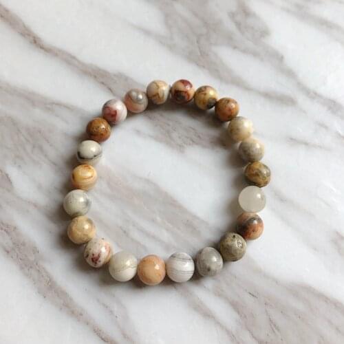 Crazy Natural Stone Stretched Bracelet