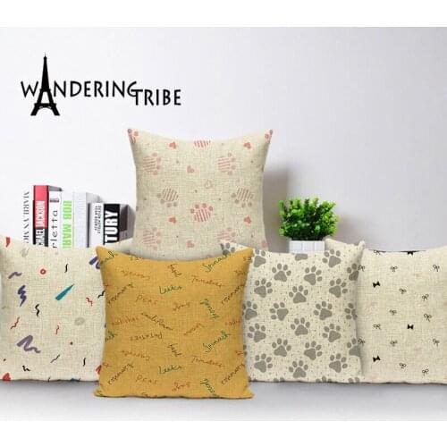 Nordic Letter Decor Throw Pillow Case Elegant Geometric Cushion Cover Scandinavian Pineapple Home Home Car Pillow Covers Kissen