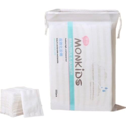 222 Pcs Cotton Pads Face Make Up Remover Organic Wipes Cosmetics Cotton Pad Soft Facial Organic Cleansing Skin Care Beauty Tools