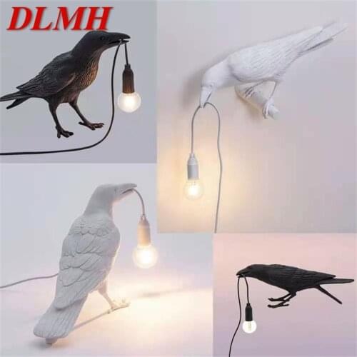 DLMH Table Desk Lamps LED Resin Modern Nordic Creative Lucky Bird Decoration Light For Home