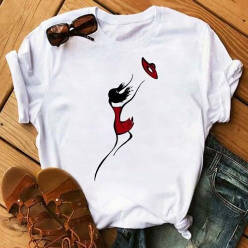 Fashion Graphic Printed T Shirt Line Art Drawing Women Tops O-neck Sexy Tees Funny Summer Casual Short Sleeves Female T Shirt