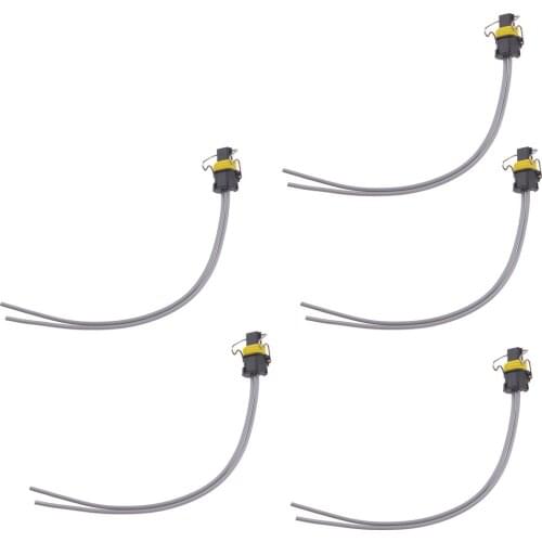 5 Pcs Turbo VGT Solenoid IPR Pigtail Connector Car Fit for Ford Powerstroke F E Series 6.0L 7.3L Diesel F-250 F-550 6E7Z12A690DA