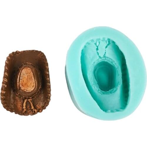 Cowboy Hat Silicone Mold Fondant Chocolate Candy Jelly Mold Cake Decoration Baking Tray DIY Crafts Paste Soap Casting