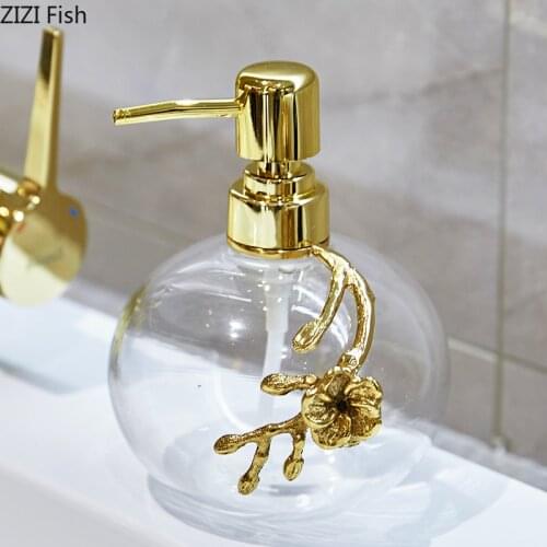 Metal Glass Bathroom Kit Lotion Bottle Cotton Swab Box Ornaments Tray Modern Style Home Bathroom Supplies Toothbrush Holder