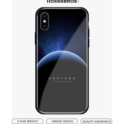 Neptune Solar system tempered glass soft silicone For iPhone 5 5S SE 6 6S 7 8 Plus X Xr Xs 11 PRO Max Phone case shell cover