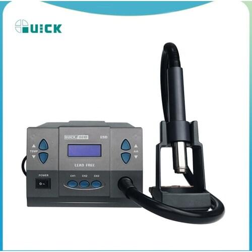 Quick 881D 110V/220V Rework Station 1300W Flagship Edition BGA Soldering Hot Air super power Rework Station