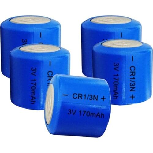 5PCS 3V CR1/3N DL1/3N primary Lithium battery DL1/3N CR1/3 1/3N CR13N 13N CR13 for Camera Locator Button Coin Cell batteries