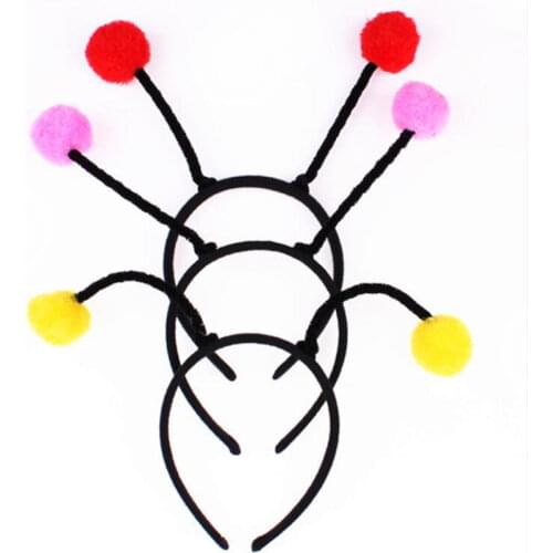 30pcs Children Adult Bee Ladybug Ant Headband Animal Cosplay Performance Antenna Hairbands Hair Accessory Party Favor Christmas