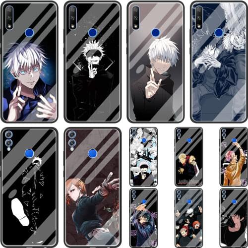 Anime jujutsu kaisen Luxury Phone Case For Honor 9X Pro 8X 20 10 Lite 30 Pro+ X10 Max 5G Youth Tempered Glass Shell Cover