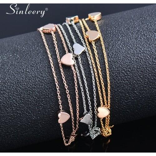 SINLEERY Chain Bracelets