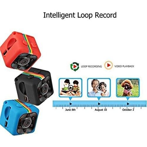 SQ11 Mini HD 1080P Sports DVR Camera Full HD Infrared Night Vision Sports Camera Recorder Blue