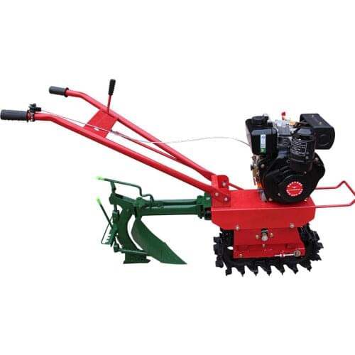 TT Track Micro-Tiller Chain Track Micro-Tiller Single Wheel Soil Preparation Machine Gas Dead Donkey Hard Land Furrowing Machine