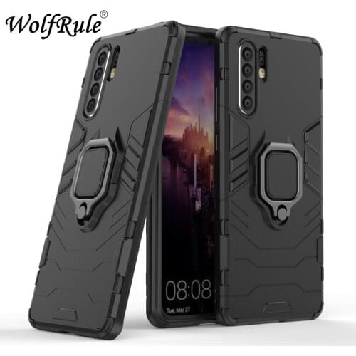 WolfRule Huawei P30 Pro Case Cover TPU Hard PC For Huawei P30 Pro Case Ring Holder Stand Magnetic Armor Case Huawei P 30 Pro