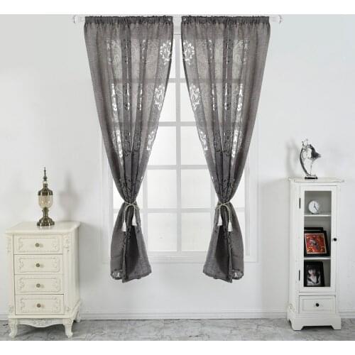 Window/Door Curtain Morocco Seersucker Window Screening Tulle Drap Customize Panel Curtains for Living Room Furniture Home Decor