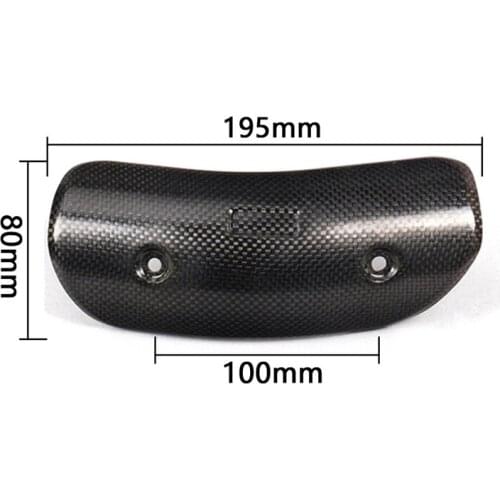 Motorcycle Exhaust Pipe Carbon Fiber Protector Heat Shield Cover Guard Anti-scalding Cover For CB650F Z900 TMAX530 XMAX300