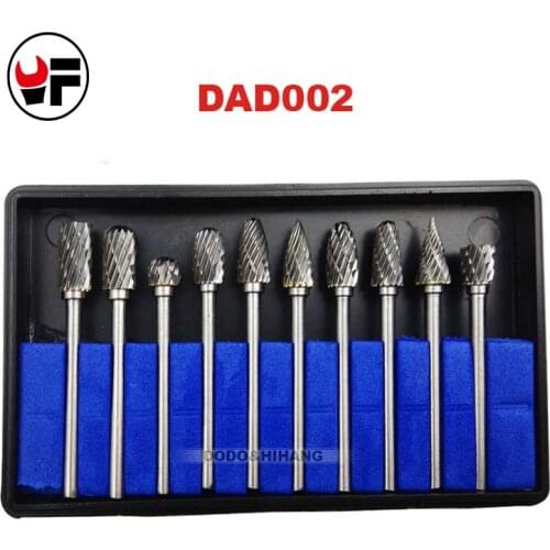 10pcs/20pcs Rotary File Electric Grinding tungsten steel milling cutter file HAD002 HAD003