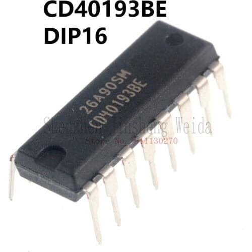 10PCS CD40193BE CD40193 DIP16 Package new and original IC