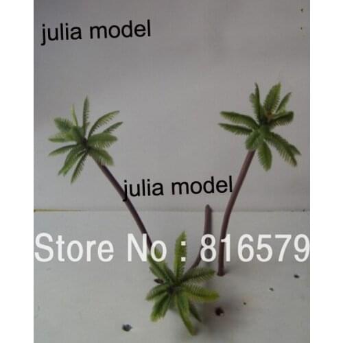 100pcs wholesale Scale Train Layout Set Model 50mm palm tree seabeach tree