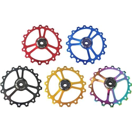 17T Aluminum Alloy Sealed Bearing Jockey Wheel Rear Derailleur Pulley Uviversal Fit 4/5/6mm Jockey Wheel