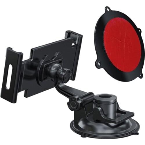 2-in-1 Tablet Holder for Car Tablet Holder Mount Holder with Clamp for Dash Desk Windshield Headrest 360 Degree Rotation