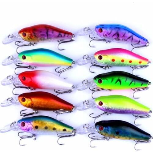 20pcs 8G 6.5CM Artificial Bait Fishing Lure Fishing Wobblers Pesca Crankbait Floating Hard Crankbait Carp Fishing Tackle