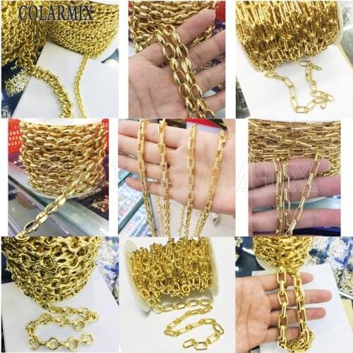 5 meters link chain multi kinds fashion open Handmade chain For DIY Jewelry Making Accessories 9697