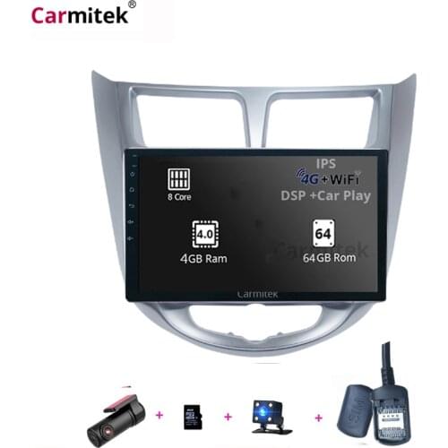 Android 8.1 Car Radio Multimedia Video Player GPS Navigation For Hyundai Solaris Verna Accent i25 2010-2017 dvd