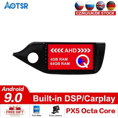 AOTSR Android 9.0 64GB Car Multimedia Player For KIA Ceed 2013 2014 2015 Audio Radio Headunit 2din Android Radio Carplay IPS DSP