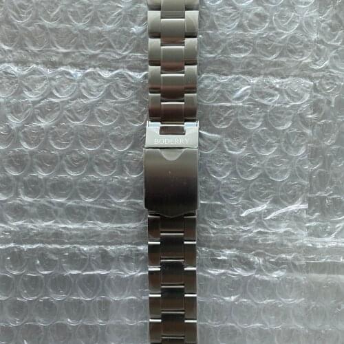 Boderry Newest 316L Steel Metal band - Solid Steel Strap(Only for steel case watches)