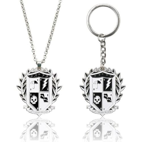 TV The Umbrella Academy Key Chain Symbol Pendant Alloy Enamel Keychain for Fans Cosplay Gift