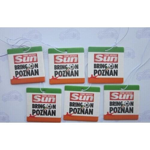 Fedex IE Free shipping , Wholesale Paper Air Freshener , Hanging Paper Perfume