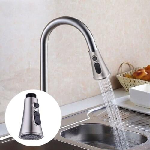 Function Pull Out Sink Sprayer Replacement Nozzle Kitchen Sink Water Tap Pulling Head Parts Trumpet