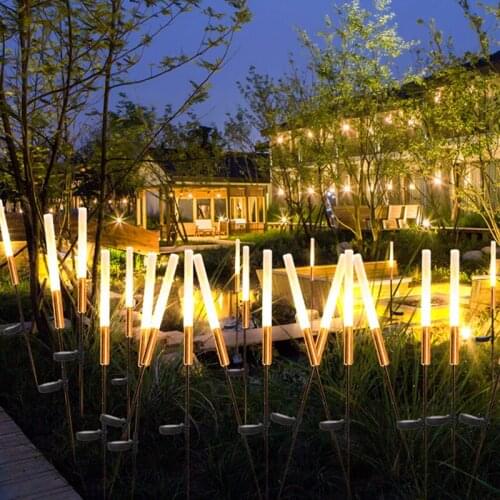 Reed light solar reed candle shape LED light waterproof energy saving durable decorative lawn garden lights outdoor