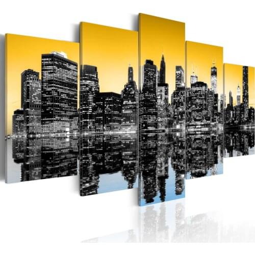 Picture-NYC rilessione mirror: 5 pieces-200x100 cm