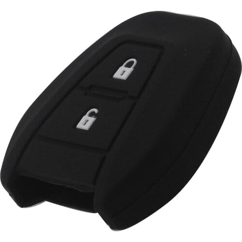 Kutery 2 Buttons Remote Silicone Car Key Cover Case Shell For Isuzu D-Max Replacement