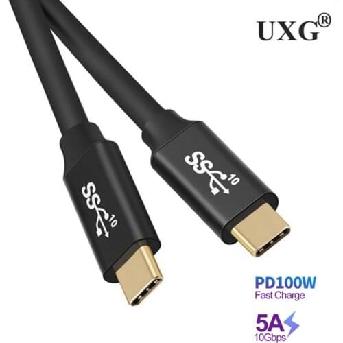 USB C Cable 3.2 Gen2 for VR Oculus Quest Type C PD 100W 4K Video Compatible Thunderbolt 3 for Macbook Pro Samsung S10 huawei 3m
