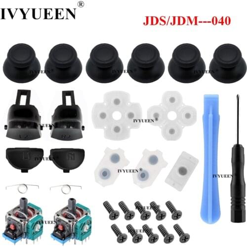 IVYUEEN for PlayStation 4 PS4 Pro Slim Controller R2 L2 Trigger Buttons Sensor Module Potentiometer 3D Analog Thumb Stick Grips