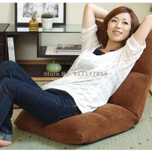 Japanese-style lazy sofa tatami single foldable bed back chair bedroom bay window leisure computer chair
