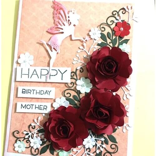 DUOFEN METAL CUTTING DIES flowers dies set petals embossing stencil DIY Scrapbook Paper Album 2018 new