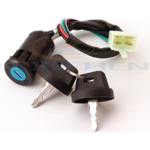 Motorcycle pit soil bike four-wheel all-terrain vehicle universal 4-wire ignition barrel switch belt