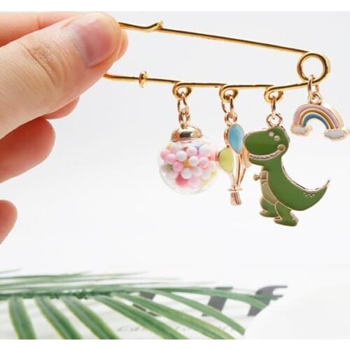 Dinosaur Balloon Rainbow Bubble Gum Broochs значки Dream Romance Jewelry Pin Badge Brooches Bag Gift значки на портфель Броши