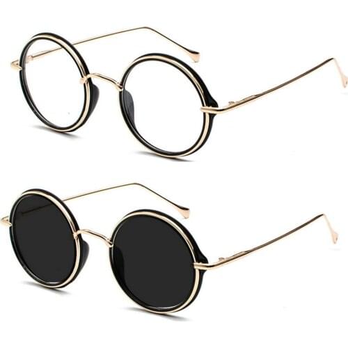 Progressive Multifocal glasses Transition Sunglasses Photochromic Reading Glasses Women Round Fashion with diopter glasses NX