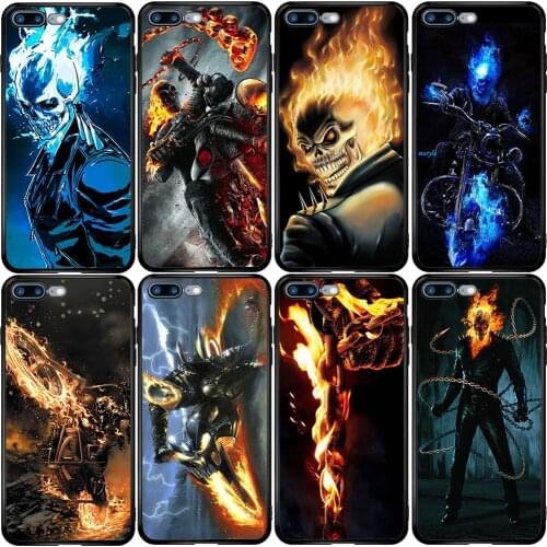 Phone Case for Samsung A5 A6 A7 A8 A10 A20 A30 A40 A50 A60 A70 A80 A90 J3 J4 J5 J6 J8 Plus Ghost Rider Fire Car