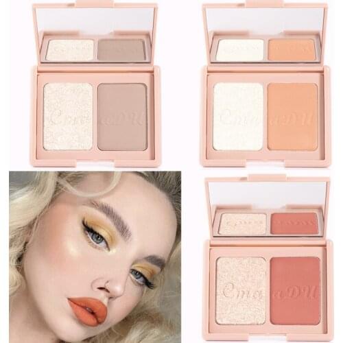2 Colors Face Blusher Long-Lasting Natural Powder High-gloss Powder Blush Repair Professional Palette Cosmetics TSLM2